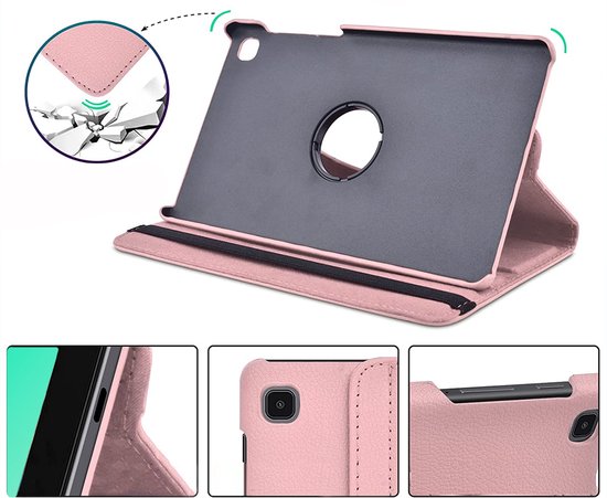 Samsung Galaxy Tab S5e 10.5 (2019) T720/T725 Hoesjes – 360° draaibaar – Standfunctie – Licht roze-Tablethoesjes-Ilumina Benelux