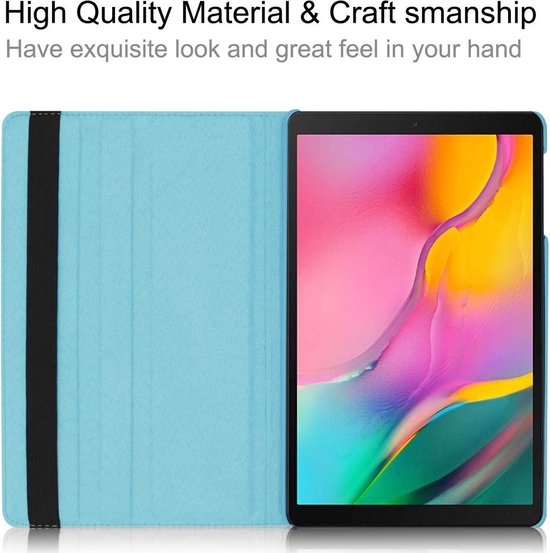 Samsung Galaxy Tab S5e T720/T725 Hoesjes – 360° draaibaar – Multi-stand – Lichtblauw-Tablethoesjes-Ilumina Benelux