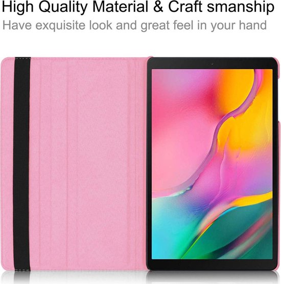 Samsung Galaxy Tab S5e T720/T725 Hoesjes – 360° draaibaar – Multi-stand – Lichtroze-Tablethoesjes-Ilumina Benelux