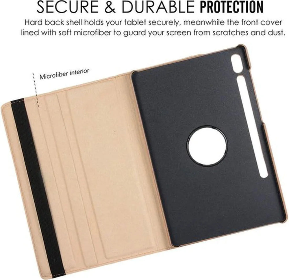 Samsung Galaxy Tab S6 10.5 2019 T860 Hoesjes – 360° draaibaar – Backcover – Goud-Tablethoesjes-Ilumina Benelux