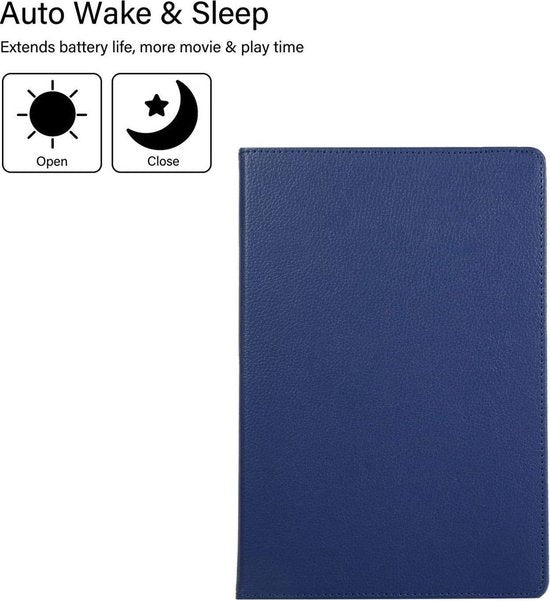 Samsung Galaxy Tab S6 10.5 2019 T860 Hoesjes – 360° draaibaar – Standfunctie – Donkerblauw-Tablethoesjes-Ilumina Benelux