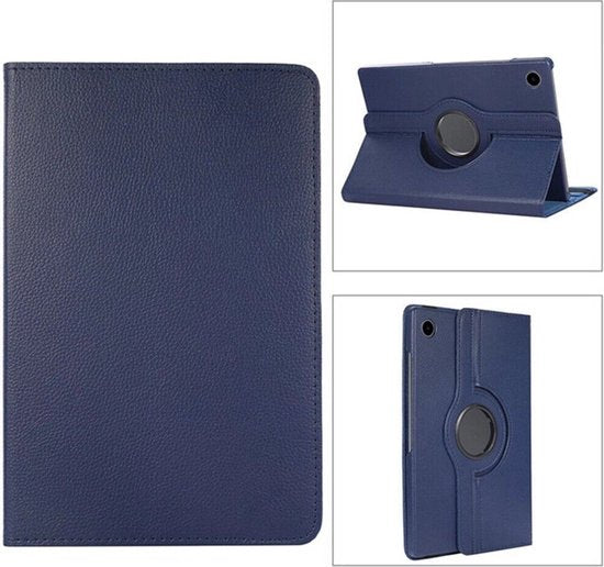 Samsung Galaxy Tab S6 Lite 10.4 (2020/2022/2024) Hoesjes – 360° draaibaar – Standfunctie – Donkerblauw-Tablethoesjes-Ilumina Benelux