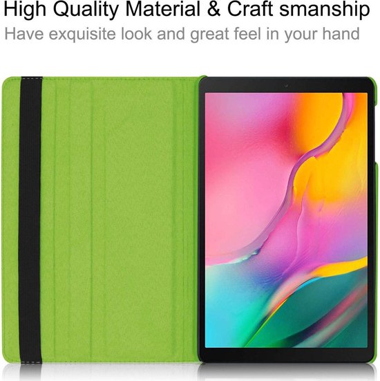 Samsung Galaxy Tab S6 Lite 10.4 (2020/2022/2024) Hoesjes – 360° draaibaar – Standfunctie – Groen-Tablethoesjes-Ilumina Benelux