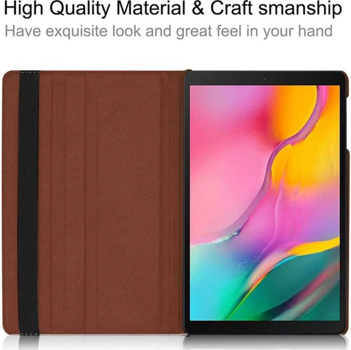 Samsung Galaxy Tab S6 T860 Hoesjes – 360° draaibaar – Multi-stand – Bruin-Tablethoesjes-Ilumina Benelux