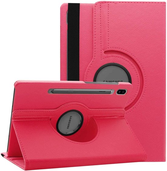 Samsung Galaxy Tab S6 T860 Hoesjes – 360° draaibaar – Multi-stand – Roze-Tablethoesjes-Ilumina Benelux