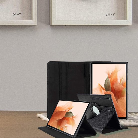 Samsung Galaxy Tab S6 T860 Hoesjes – 360° draaibaar – Multi-stand – Zwart-Tablethoesjes-Ilumina Benelux