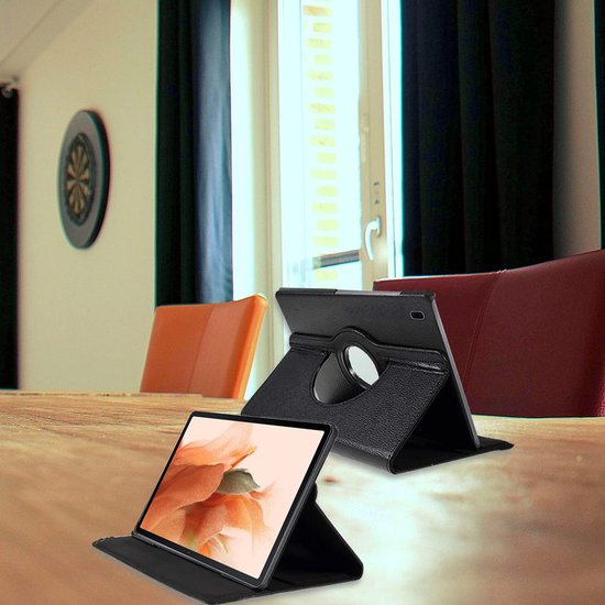 Samsung Galaxy Tab S6 T860 Hoesjes – 360° draaibaar – Multi-stand – Zwart-Tablethoesjes-Ilumina Benelux