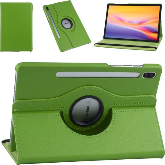 Samsung Galaxy Tab S7 T870/S8 11 inch Hoesjes – 360° draaibaar – Multi-stand – Groen-Tablethoesjes-Ilumina Benelux