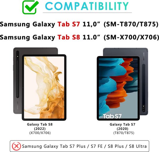 Samsung Galaxy Tab S7/S8 11 inch – Ultraslank Tri-Fold Cover – Standfunctie – Goud-Tablethoesjes-Ilumina Benelux