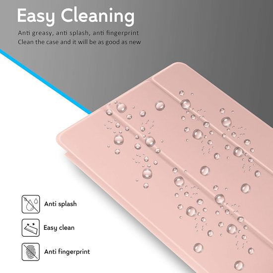 Samsung Galaxy Tab S7/S8 11 inch – Ultraslank Tri-Fold Cover – Standfunctie – Roségoud-Tablethoesjes-Ilumina Benelux