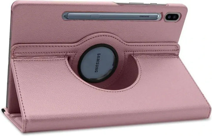 Samsung Galaxy Tab S8 Plus / S7 Plus / S7 FE 12.4 inch Hoesjes – 360° draaibaar – Standfunctie – Roségoud-Tablethoesjes-Ilumina Benelux