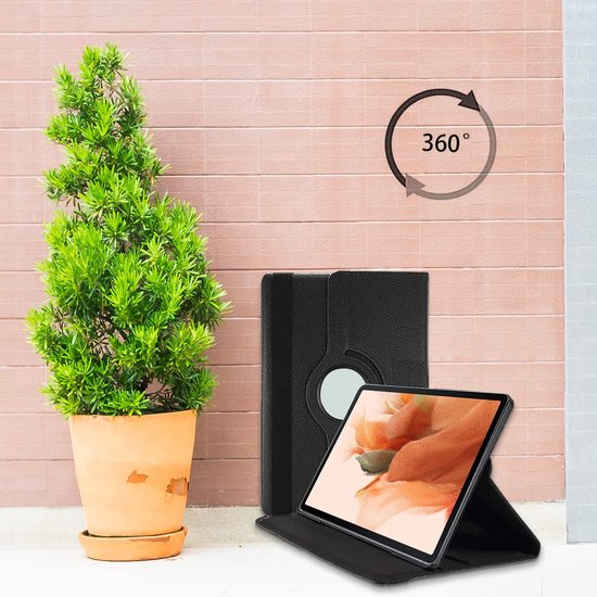 Samsung Galaxy Tab S8 Plus/S7+/S7 FE 12.4 Hoesjes – 360° draaibaar – Multi-stand – Lichtroze-Tablethoesjes-Ilumina Benelux