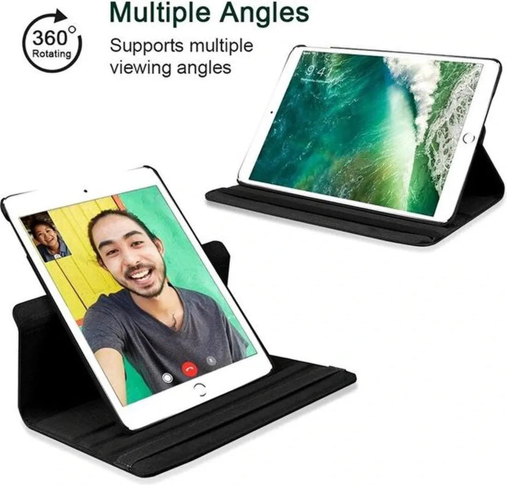 Samsung Galaxy Tab S8 Plus/S7+/S7 FE 12.4 Hoesjes – 360° draaibaar – Multi-stand – Zilver-Tablethoesjes-Ilumina Benelux