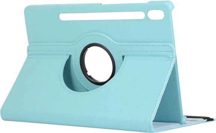 Samsung Galaxy Tab S8 Ultra 12.4 Hoesjes – 360° draaibaar – Multi-stand – Lichtblauw-Tablethoesjes-Ilumina Benelux