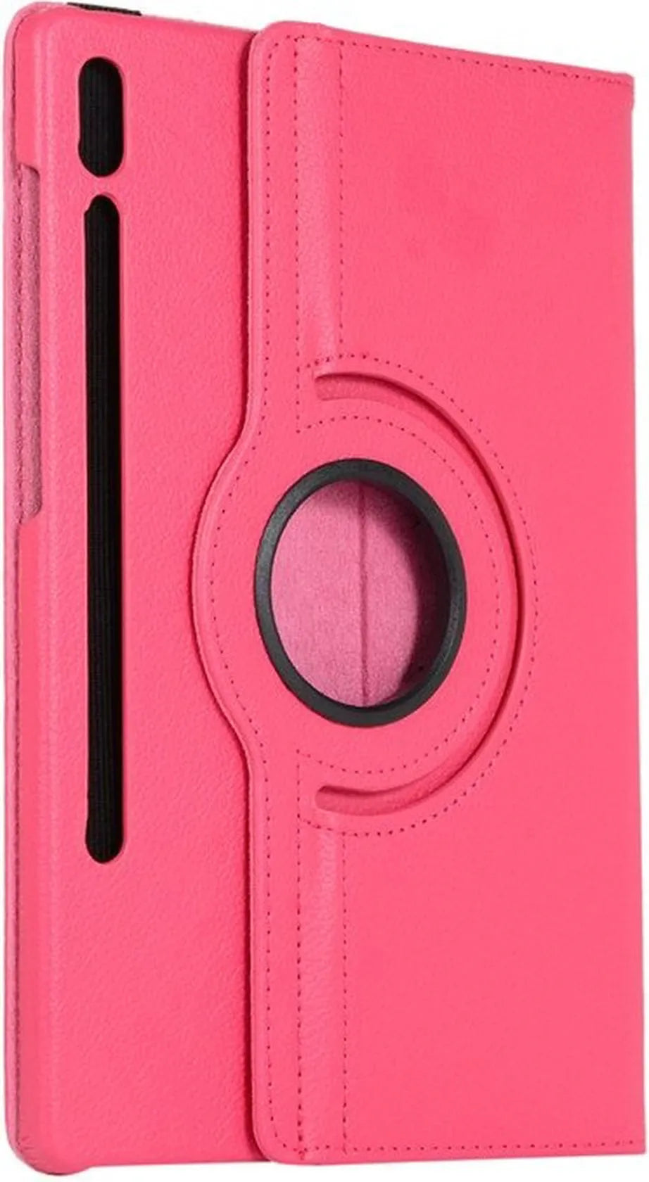 Samsung Galaxy Tab S8 Ultra 12.4 inch (SM-X900/X906) Hoesjes – 360° draaibaar – Multi-stand – Donker roze-Tablethoesjes-Ilumina Benelux