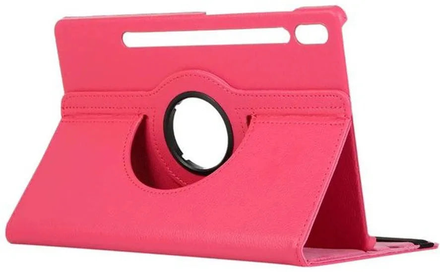 Samsung Galaxy Tab S8 Ultra 12.4 inch (SM-X900/X906) Hoesjes – 360° draaibaar – Multi-stand – Donker roze-Tablethoesjes-Ilumina Benelux