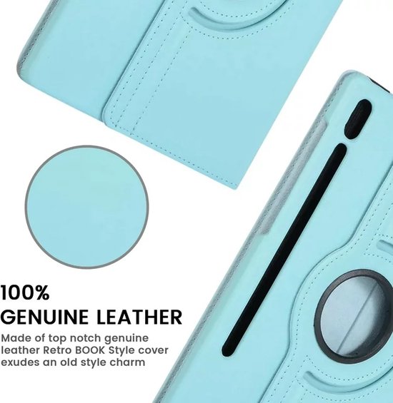 Samsung Galaxy Tab S8/S7 11 inch Hoesjes – 360° draaibaar stand cover – Auto Wake/Sleep – Lichtblauw-Tablethoesjes-Ilumina Benelux