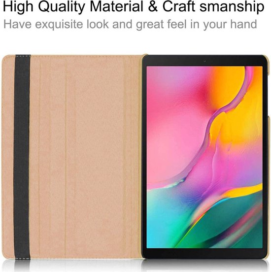 Samsung Galaxy Tab S9 FE/S9/S10 FE/S10 Lite 11 inch - Hoesjes – 360° draaibaar – Multi-stand – Goud-Tablethoesjes-Ilumina Benelux