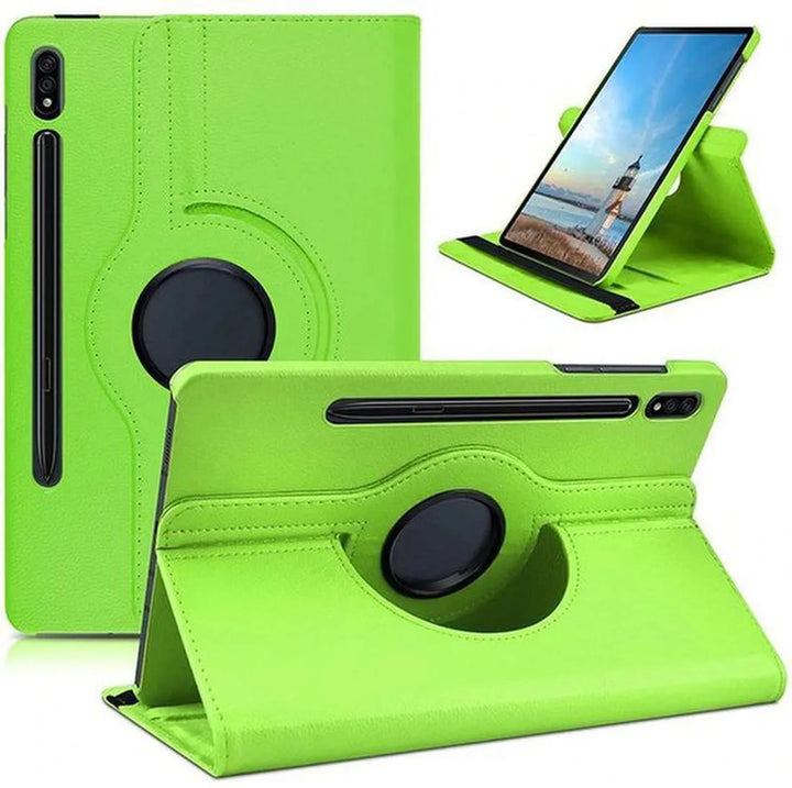 Samsung Galaxy Tab S9 FE/S9/S10 FE/S10 Lite 11 inch - Hoesjes – 360° draaibaar – Multi-stand – Groen-Tablethoesjes-Ilumina Benelux