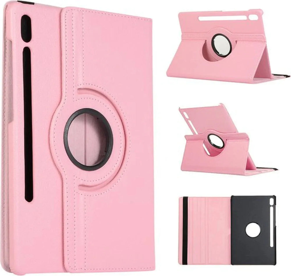 Samsung Galaxy Tab S9 FE/S9/S10 FE/S10 Lite 11 inch - Hoesjes – 360° draaibaar – Multi-stand – Lichtroze-Tablethoesjes-Ilumina Benelux