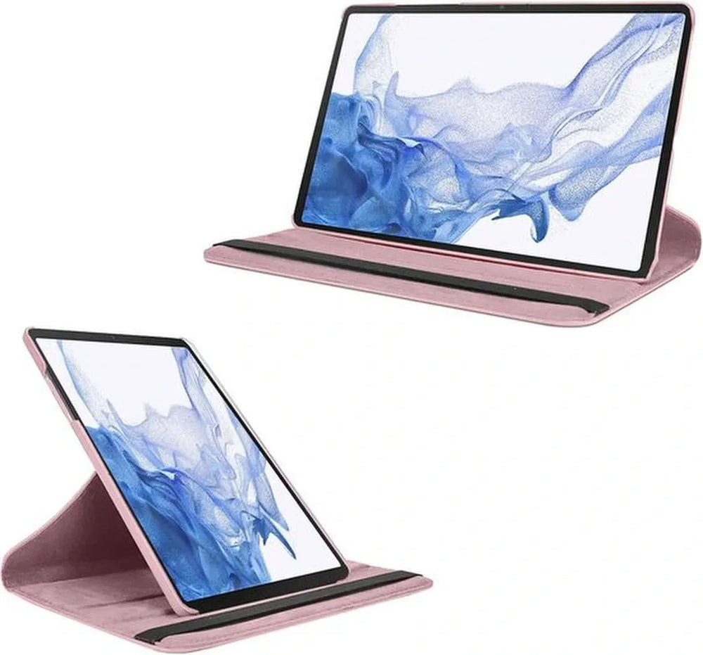 Samsung Galaxy Tab S9 FE/S9/S10 FE/S10 Lite 11 inch - Hoesjes – 360° draaibaar – Multi-stand – Roségoud-Tablethoesjes-Ilumina Benelux