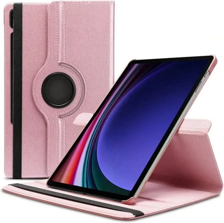 Samsung Galaxy Tab S9 FE/S9/S10 FE/S10 Lite 11 inch - Hoesjes – 360° draaibaar – Multi-stand – Roségoud-Tablethoesjes-Ilumina Benelux