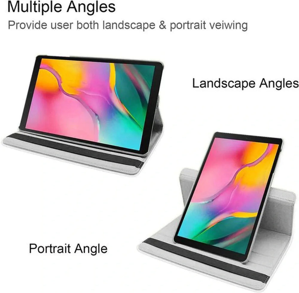 Samsung Galaxy Tab S9 FE/S9/S10 FE/S10 Lite 11 inch - Hoesjes – 360° draaibaar – Multi-stand – Wit-Tablethoesjes-Ilumina Benelux