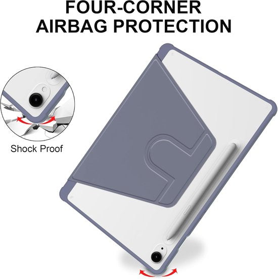 Samsung Galaxy Tab S9 FE/S9/S10 FE/S10 Lite 11 inch - Hoesjes – 360° draaibaar – Potloodhouder – Lavender-Tablethoesjes-Ilumina Benelux
