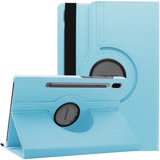 Samsung Galaxy Tab S9 FE/S9/S10 FE/S10 Lite 11 inch - Hoesjes – 360° draaibaar – Standfunctie – Lichtblauw-Tablethoesjes-Ilumina Benelux