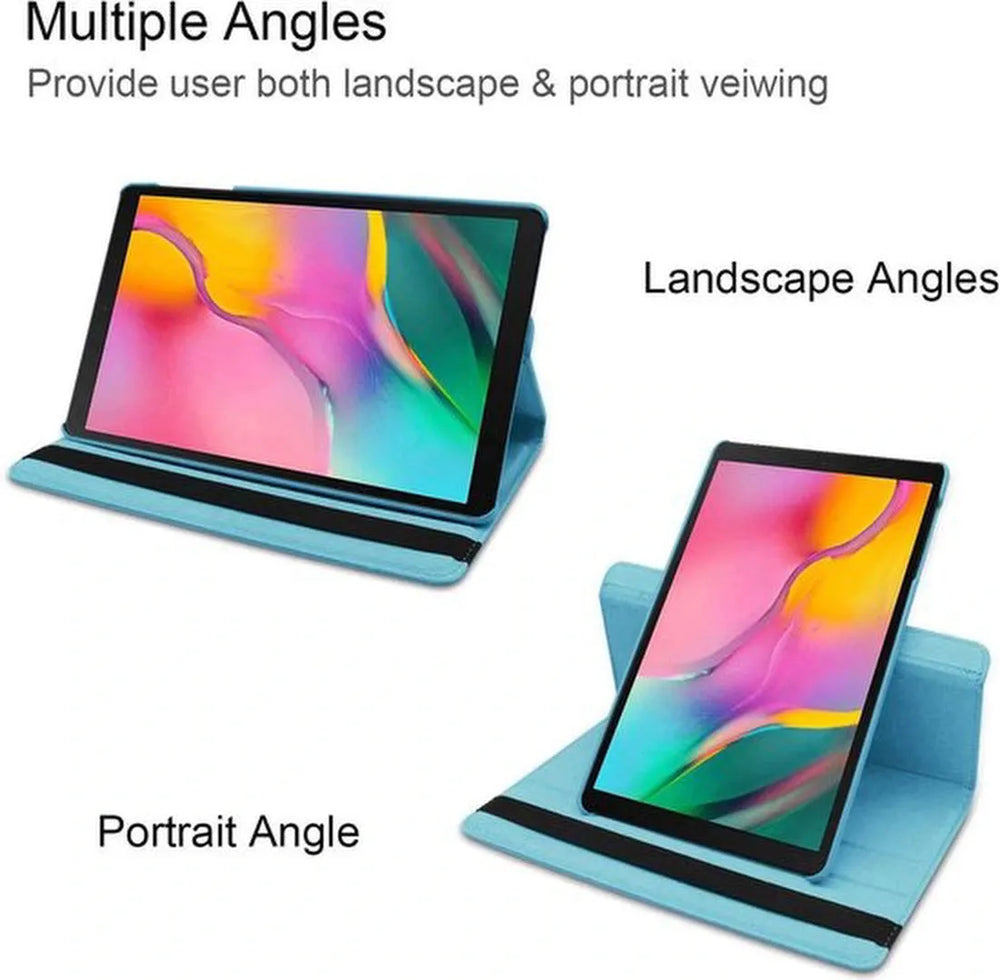 Samsung Galaxy Tab S9 FE/S9/S10 FE/S10 Lite 11 inch - Hoesjes – 360° draaibaar – Standfunctie – Lichtblauw-Tablethoesjes-Ilumina Benelux