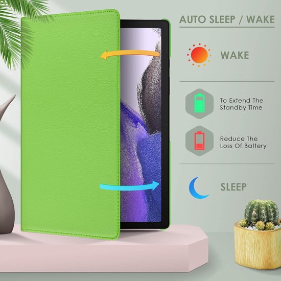 Samsung Galaxy Tab S9 FE/S9/S10 FE/S10 Lite/S11 10.9-11 inch Hoesjes – 360° draaibaar – Multi-stand – Groen-Tablethoesjes-Ilumina Benelux