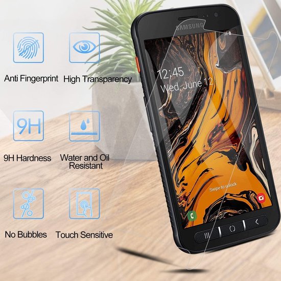 Samsung Galaxy Xcover 4/4S Screenprotector Gehard 9H – Anti-kras – 3-Pack-Ilumina Benelux