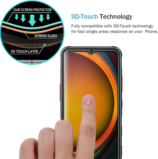 Samsung Galaxy Xcover 7 / Xcover 7 Pro Screenprotector Gehard 9H – Anti-kras – Tempered Glas – 1-Pack-Ilumina Benelux