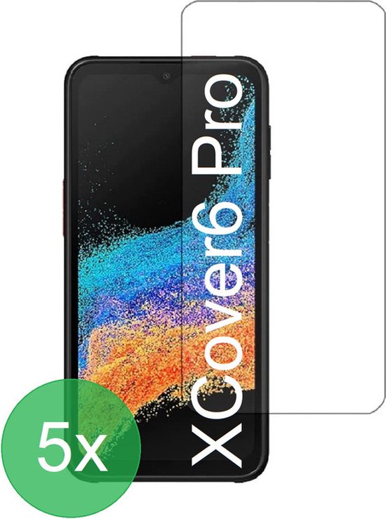 Samsung Galaxy Xcover6 Pro Screenprotector Gehard 9H – Anti-kras – 5-Pack-Ilumina Benelux