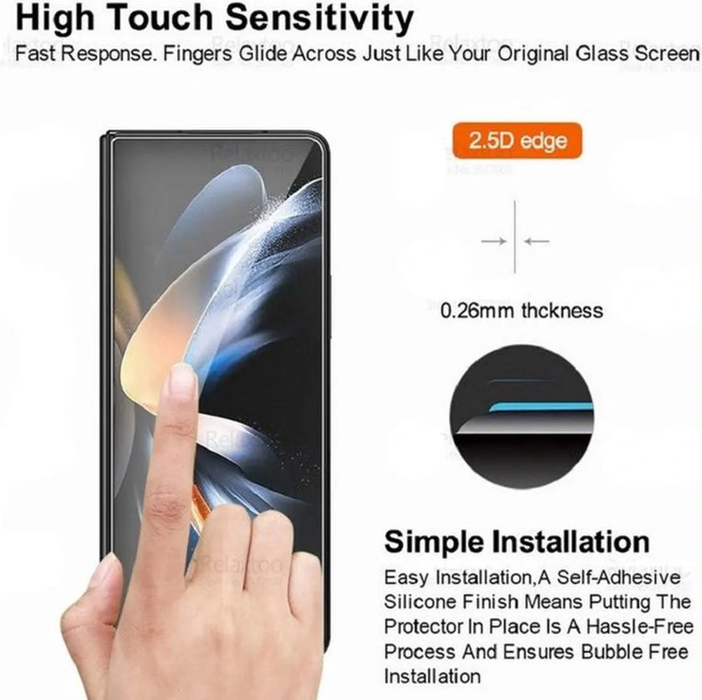 Samsung Galaxy Z Fold 4 Screenprotector Gehard 9H – Anti-kras – 3-Pack-Ilumina Benelux
