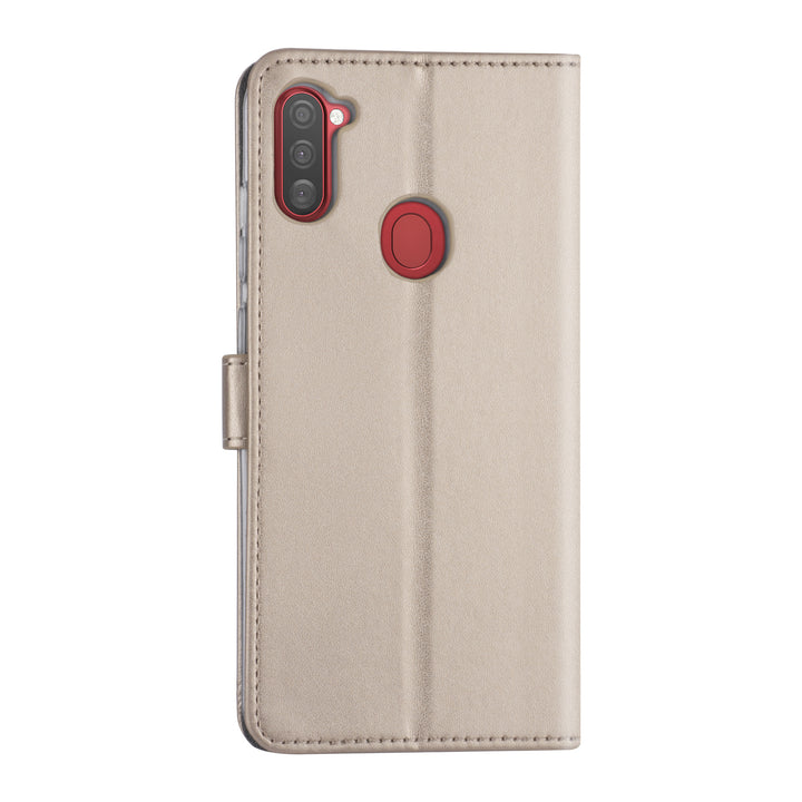 Samsung hoesje voor Galaxy A11 - Goud - Book Case - Kaarthouder (A115F)-Hoesjes-Ilumina Benelux