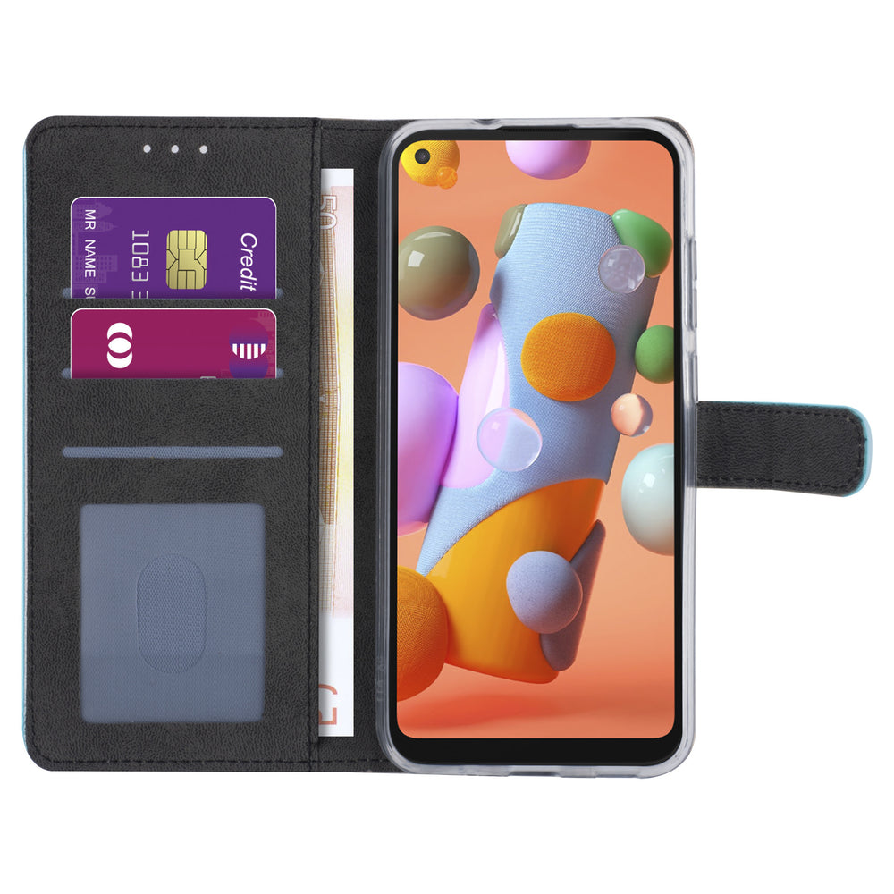 Samsung hoesje voor Galaxy A11 - LichtBlauw - Book Case - Kaarthouder (A115F)-Hoesjes-Ilumina Benelux