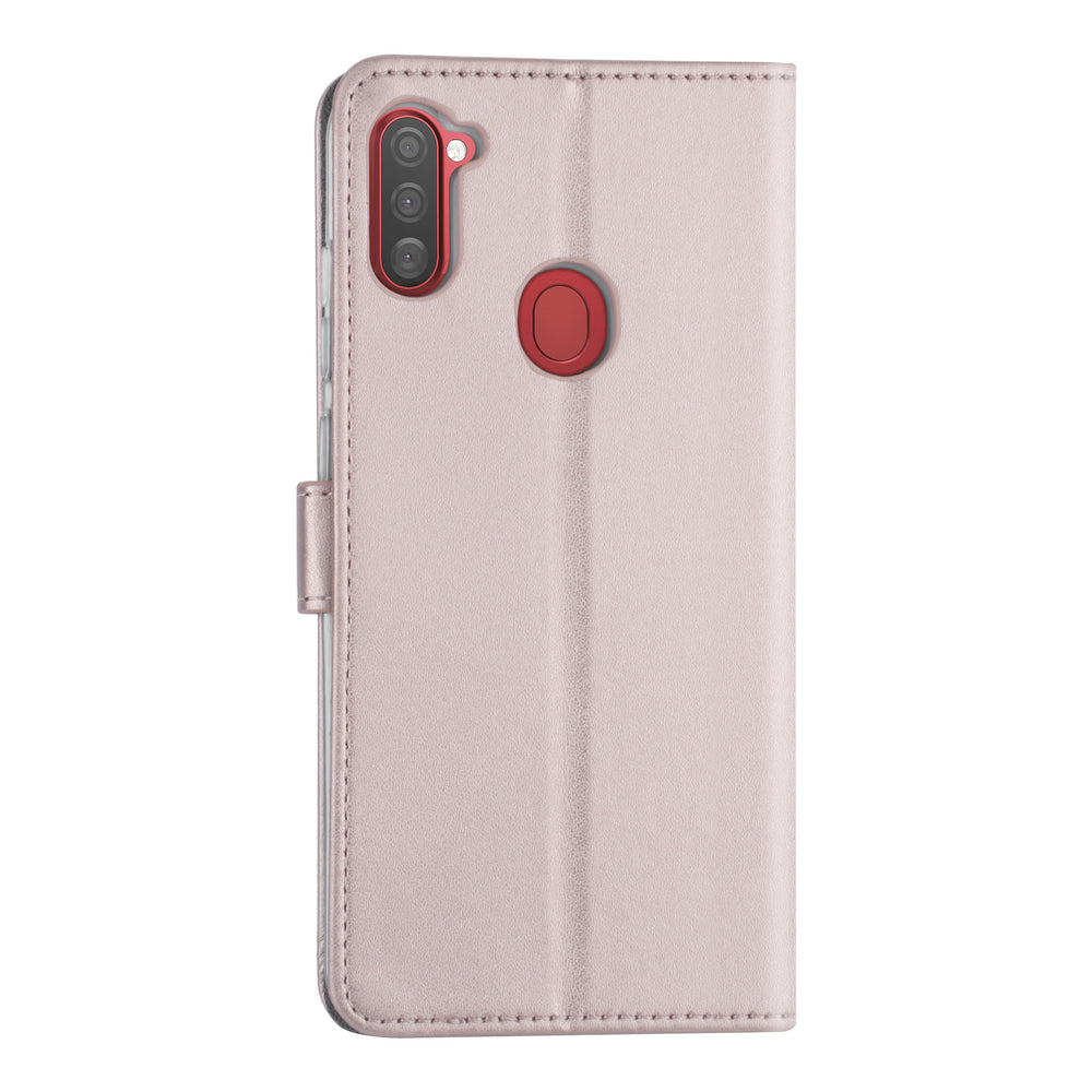 Samsung hoesje voor Galaxy A11 - Rose Gold - Book Case - Kaarthouder (A115F)-Hoesjes-Ilumina Benelux