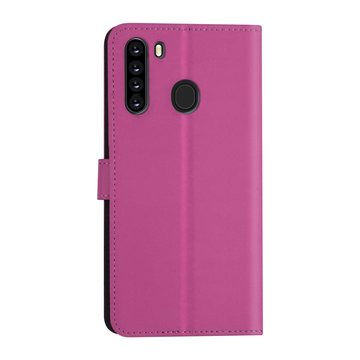 Samsung hoesje voor Galaxy A21 - Felroze - Book Case - Kaarthouder (A205F)-Hoesjes-Ilumina Benelux