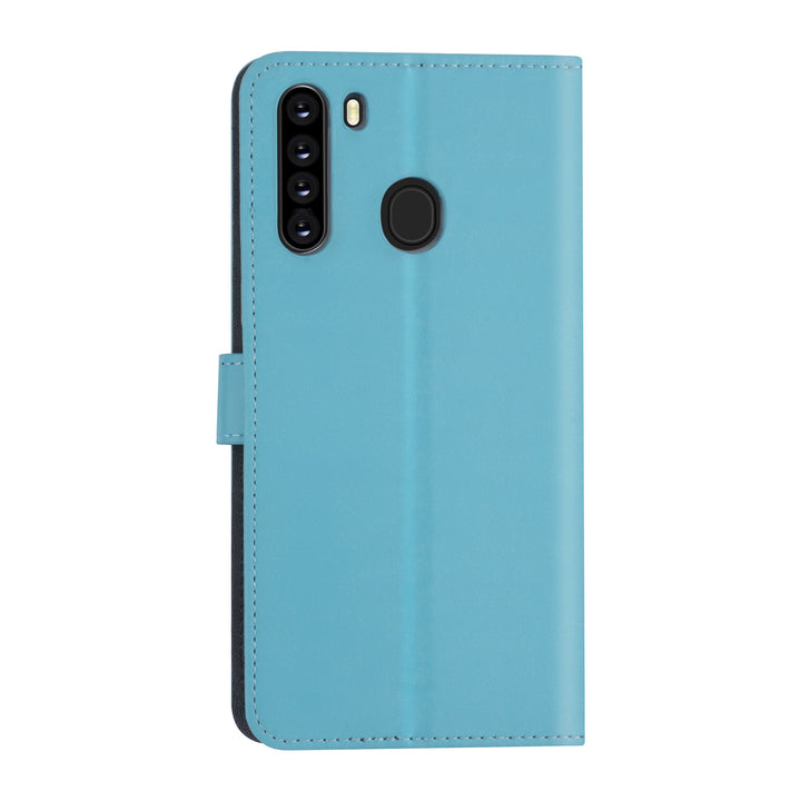 Samsung hoesje voor Galaxy A21 - LichtBlauw - Book Case - Kaarthouder (A205F)-Hoesjes-Ilumina Benelux