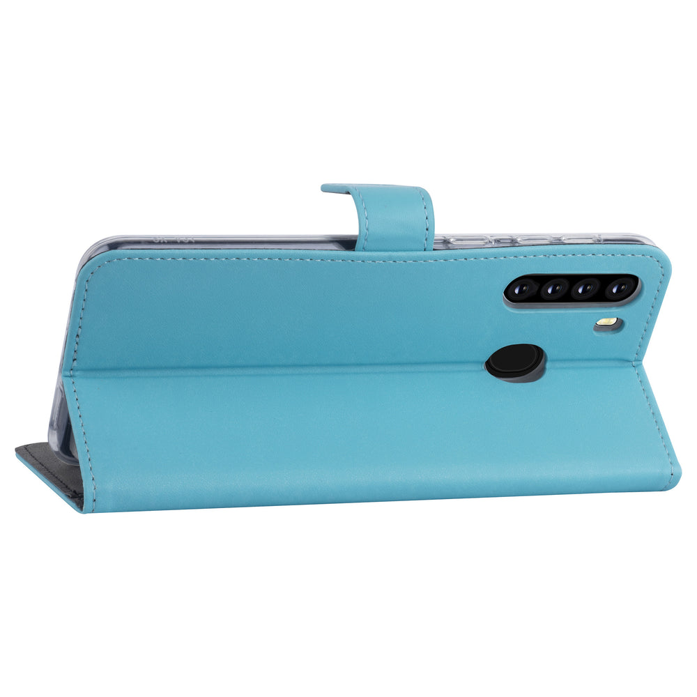 Samsung hoesje voor Galaxy A21 - LichtBlauw - Book Case - Kaarthouder (A205F)-Hoesjes-Ilumina Benelux