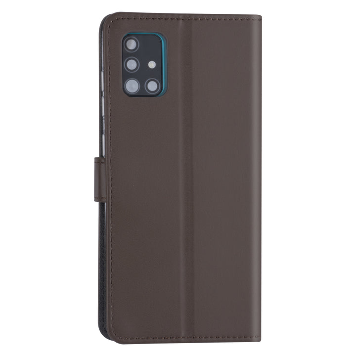 Samsung hoesje voor Galaxy A71 - Bruin - Book Case - Kaarthouder (A715F)-Hoesjes-Ilumina Benelux