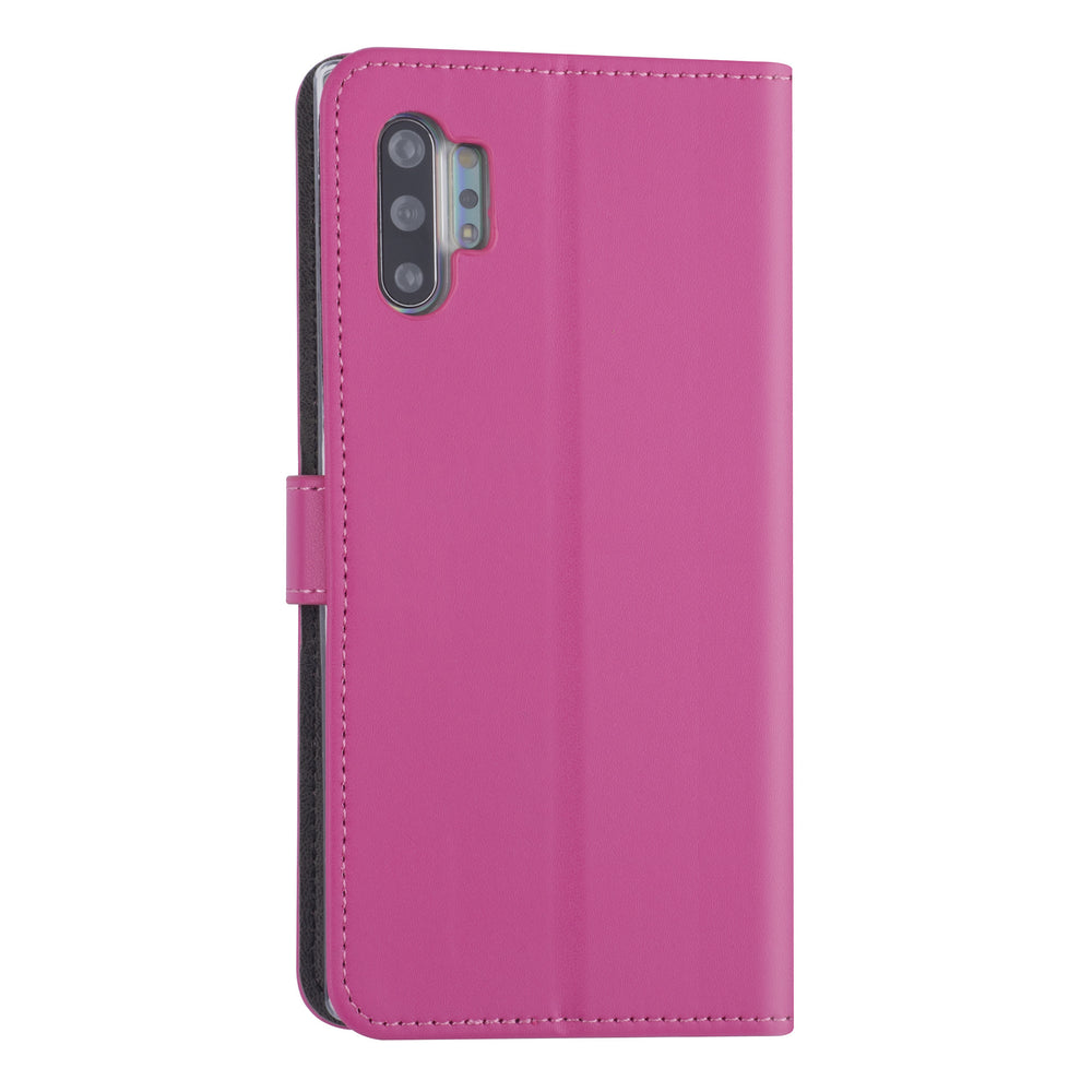 Samsung hoesje voor Galaxy Note 10 Plus - Felroze - Book Case - Kaarthouder (N975F)-Hoesjes-Ilumina Benelux