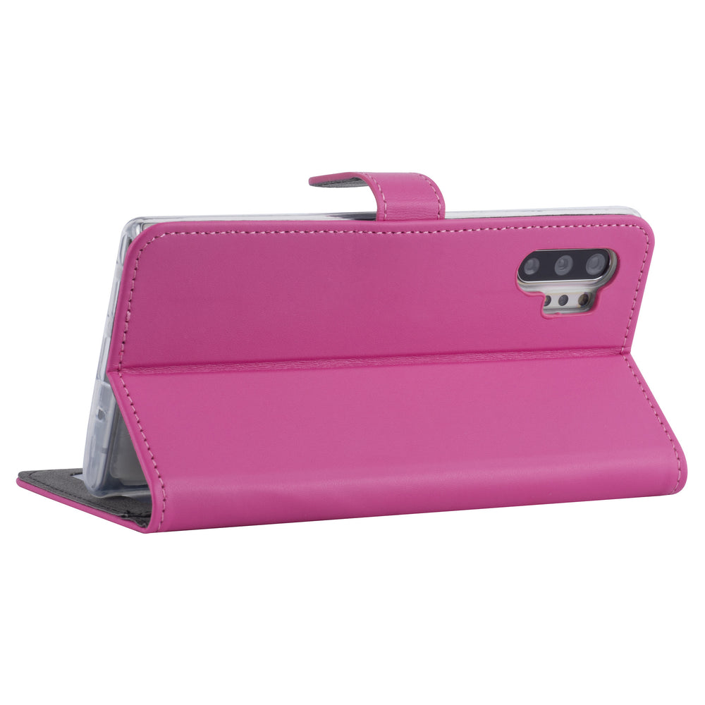 Samsung hoesje voor Galaxy Note 10 Plus - Felroze - Book Case - Kaarthouder (N975F)-Hoesjes-Ilumina Benelux