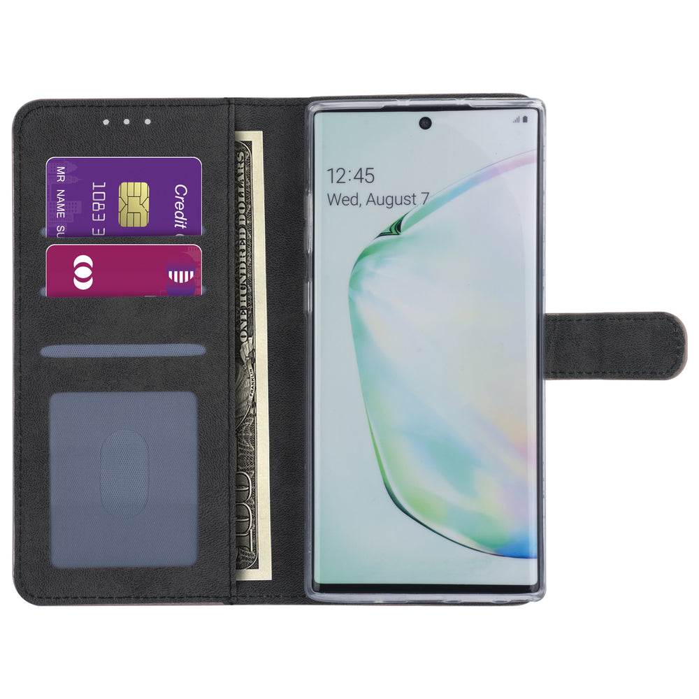 Samsung hoesje voor Galaxy Note 10 Plus - Rose Gold - Book Case - Kaarthouder (N975F)-Hoesjes-Ilumina Benelux