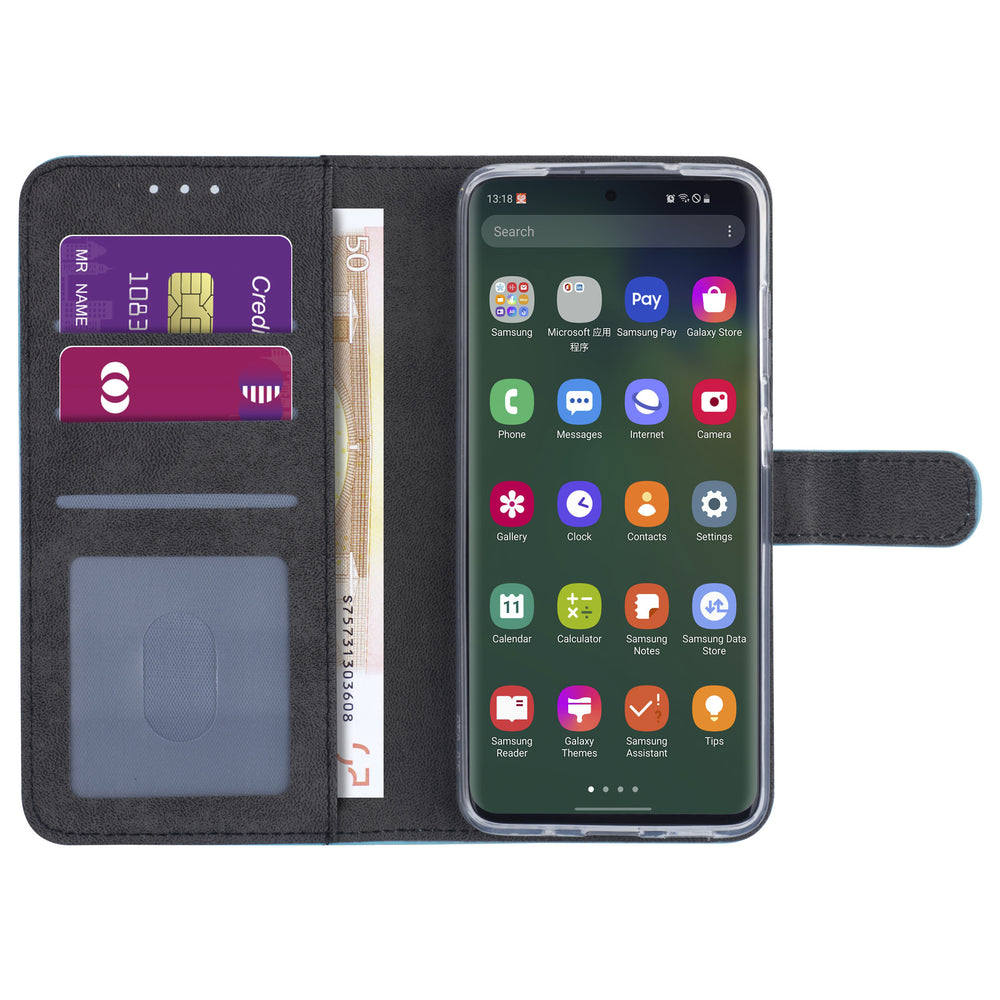 Samsung hoesje voor Galaxy S20 - LichtBlauw - Book Case - Kaarthouder-Hoesjes-Ilumina Benelux
