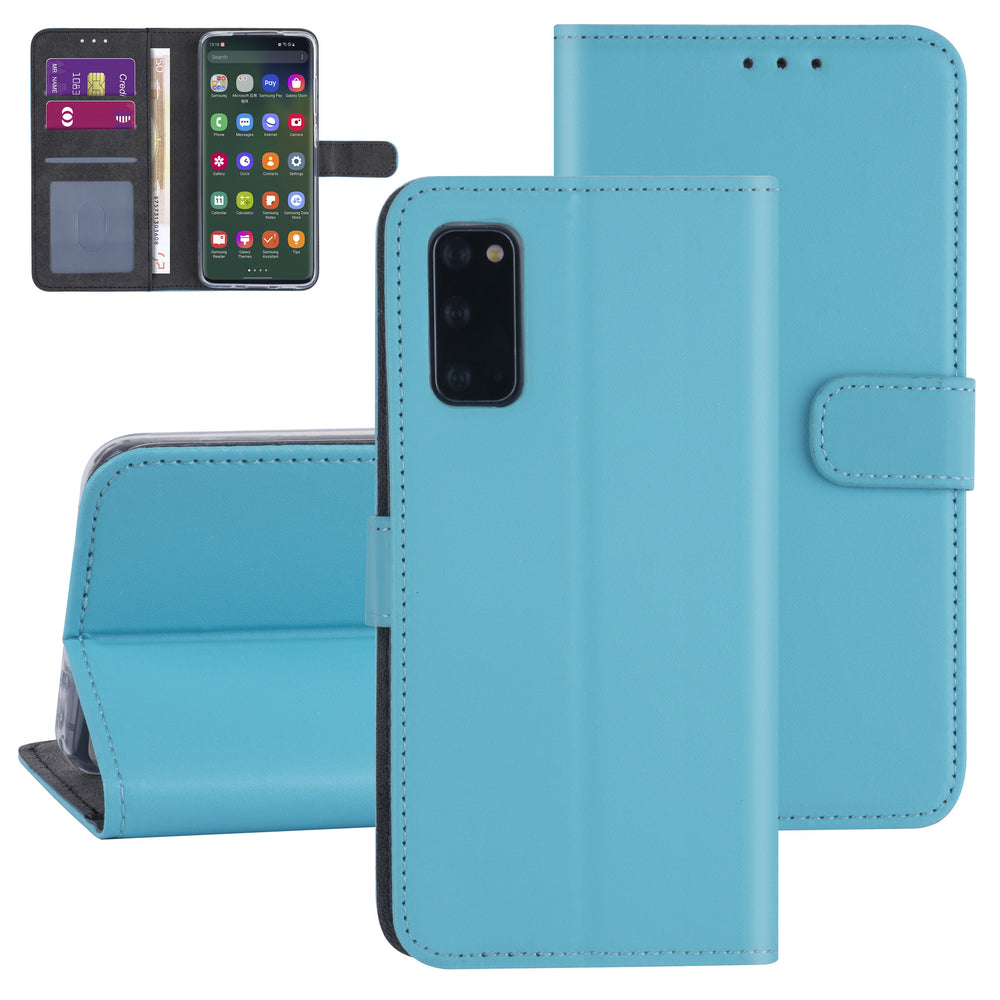 Samsung hoesje voor Galaxy S20 - LichtBlauw - Book Case - Kaarthouder-Hoesjes-Ilumina Benelux