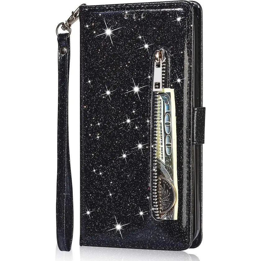 Samsung Galaxy A33 5G Hoesjes – Glitter Portemonnee Case