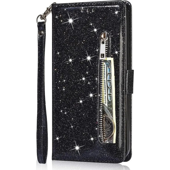 Samsung Galaxy A33 5G Hoesjes – Glitter Portemonnee Case