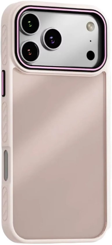 Siliconen Backcover – Schokbestendig - Perfecte Pasvorm - iPhone 16 Pro Hoesjes - Roze-Ilumina Benelux